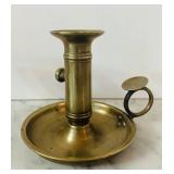 K - Set of 5 Vintage Brass Candlesticks and Incense Burner Assortment