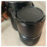 LR - Olympus OM-1 35mm SLR Camera Set with Lenses, Flash, and Leather Case