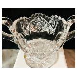 LR - 4-Piece American Brilliant Cut Glass VintageTableware Set