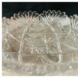 LR - 4-Piece American Brilliant Cut Glass VintageTableware Set