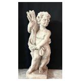 LR - 18 Inch Classical Cherub Garden Statue