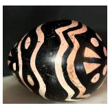 K - Set of 6 Handcrafted Etched Decorative Eggs, 3.5 Inch