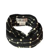 DR - Carlisle Black Merino Wool Polka Dot Sweater with Detachable Collar, Size S