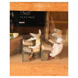 DR - Vintage National Washboard No. 801 and Mouse Schoolhouse Diorama Set