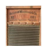 DR - Vintage National Washboard No. 801 and Mouse Schoolhouse Diorama Set