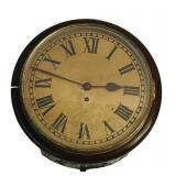 K - Antique 14-Inch Wall Clock with Roman Numeral Dial and Winding Key