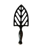 LR - Set of 4 Antique Cast Iron Sad Iron Trivets with Handles