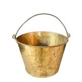 DR - Vintage Brass Pail with Handle