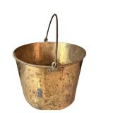 DR - Vintage Brass Pail with Handle