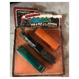 K - Vintage MidgeToys Die-Cast Train of the West Set in Original Packaging