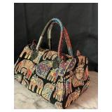 LR - Laurel Burch Tapestry Cat Duffle Bag