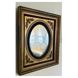 LR - Victorian-Style Ornate Gold Framed Wall Mirror