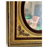 LR - Victorian-Style Ornate Gold Framed Wall Mirror