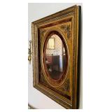 LR - Victorian-Style Ornate Gold Framed Wall Mirror