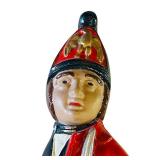 LR - Pair of 20-Inch Cast Iron Soldier Andirons with Painted Finish