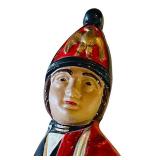 LR - Pair of 20-Inch Cast Iron Soldier Andirons with Painted Finish