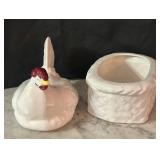 DR - Vintage Ceramic Hen on Nest Covered Dish
