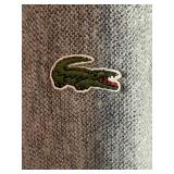 LR - Izod Lacoste Gray Cardigan Sweater Size L Acrylic