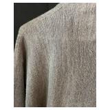LR - Izod Lacoste Gray Cardigan Sweater Size L Acrylic