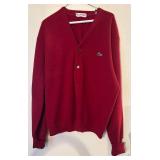 LR - Izod of London Red Cardigan Sweater XL