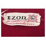 LR - Izod of London Red Cardigan Sweater XL