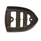 LR - Set of 4 Antique Cast Iron Sad Iron Trivets