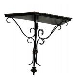 LR - Set of 2 Vintage Decorative Black Metal Wall Shelves