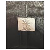 LR - Plaid Fedora Hat, Wool Blend, Gray and Black