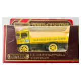 LR - Matchbox Models of Yesteryear Diecast Trucks in Original Boxes - Atkinson Model D Steam Wagon and Howaldtswerke AG Kiel