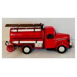 LR - Matchbox Models of Yesteryear Fire Truck Diecast Lot with Ladder and Original Boxes