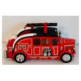 LR - Matchbox Models of Yesteryear Fire Truck Diecast Lot with Ladder and Original Boxes