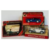 LR - Set of 3 Matchbox Models of Yesteryear Diecast Cars in Box