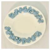 LR - Pair of Vintage Wedgwood Queensware 4 Inch Plates with Blue Relief