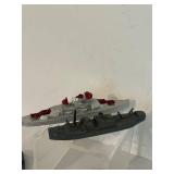 LR - Set of 4 Vintage Metal Toy Ships Made in USA