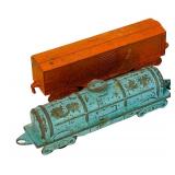 LR - Collection of 6 Vintage Diecast Erie Train Cars by Arcade