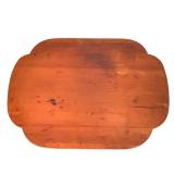 LR - Antique Wooden Tripod Pedestal Side Table