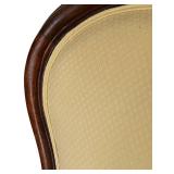 LR - Victorian Style Upholstered Armchair with Wood Frame