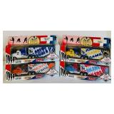 LR - Set of 4 Matchbox 1995 NFL Team Collectible Trucks in Original Packaging