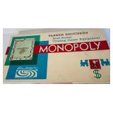 LR - Vintage Board Games Collection: Mosaic, Parcheesi, and Monopoly