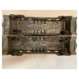 LR - Lot of 7 Vintage Midgetoy Cast Metal Train Cars Assorted Colors