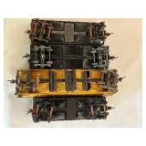 LR - Set of 4 Vintage Model Railroad Coal Cars with Extra Wheels