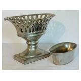 LR - 5 Inch Metal Footed Compote Basket with Liner