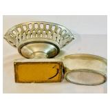 LR - 5 Inch Metal Footed Compote Basket with Liner