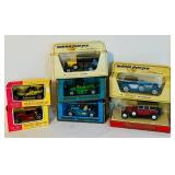 LR - Collection of 7 Matchbox Models of Yesteryear Diecast Cars in Original Boxes
