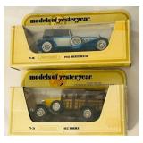 LR - Collection of 7 Matchbox Models of Yesteryear Diecast Cars in Original Boxes