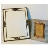 LR - Pair of Vintage Decorative Picture Frames with Ornate Detailing