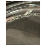 LR - Set of 2 Thick Plastic Decorative Bowls with Cut Glass Style Design