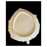 LR - Set of 4 Vintage Decorative Serving Plates with Green Accents