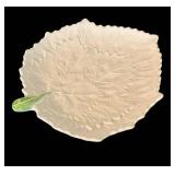 LR - Set of 4 Vintage Decorative Serving Plates with Green Accents