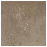 LR - 9 Inch Silver Plated Covered Serving Dish with Ornate Feet